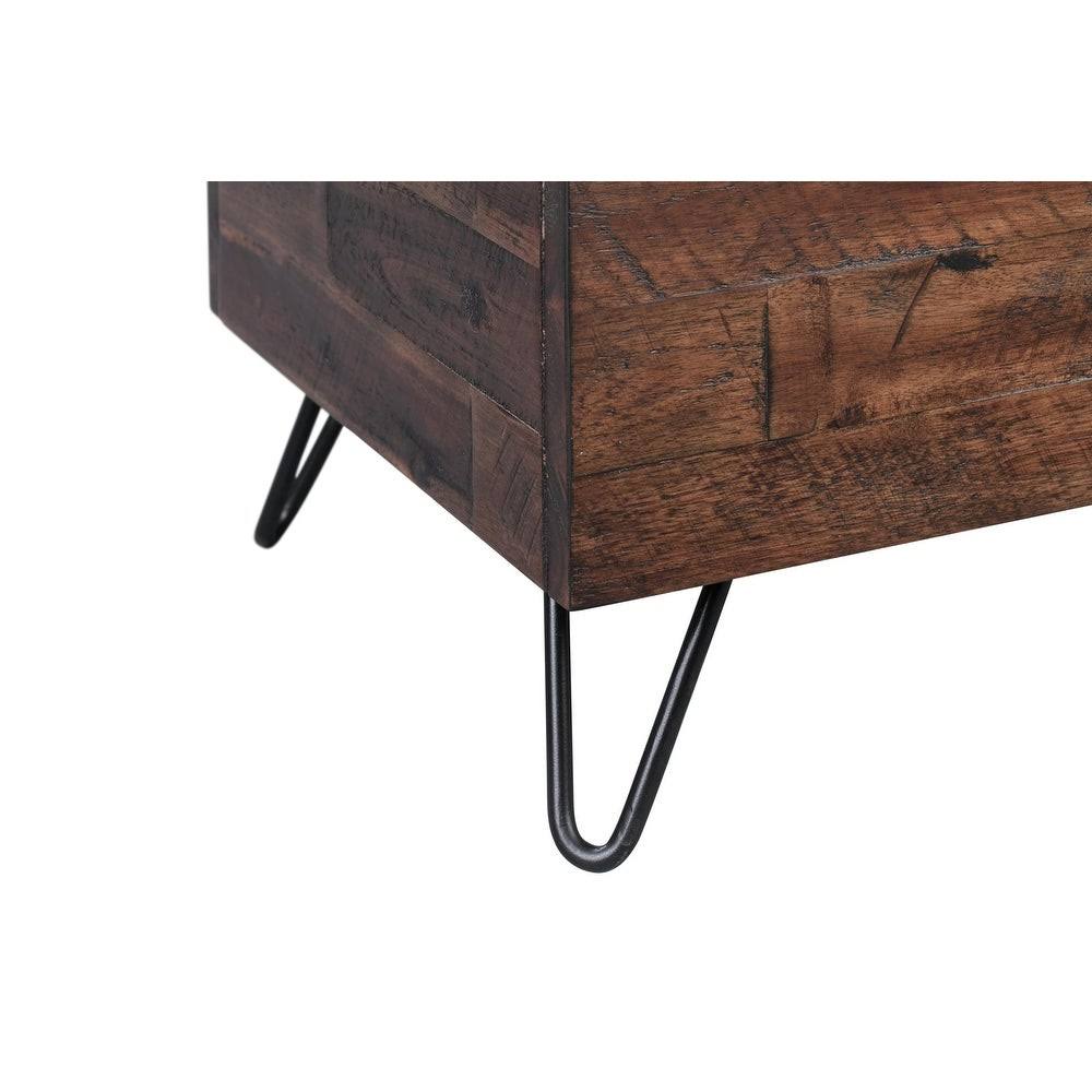 Acacia Wood Storage Bench T590