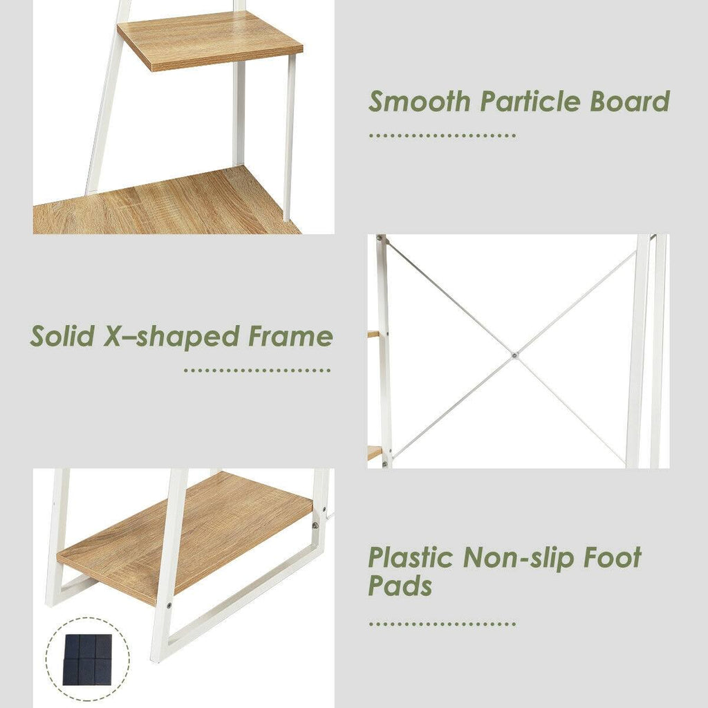 4 Tier Shelves Computer Desk X319