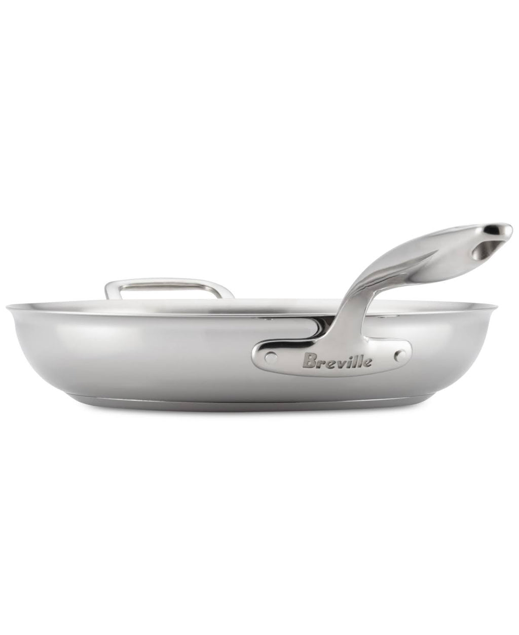 12.5x22 Clad Stainless Steel Fry Pan with Helper Handle E228781