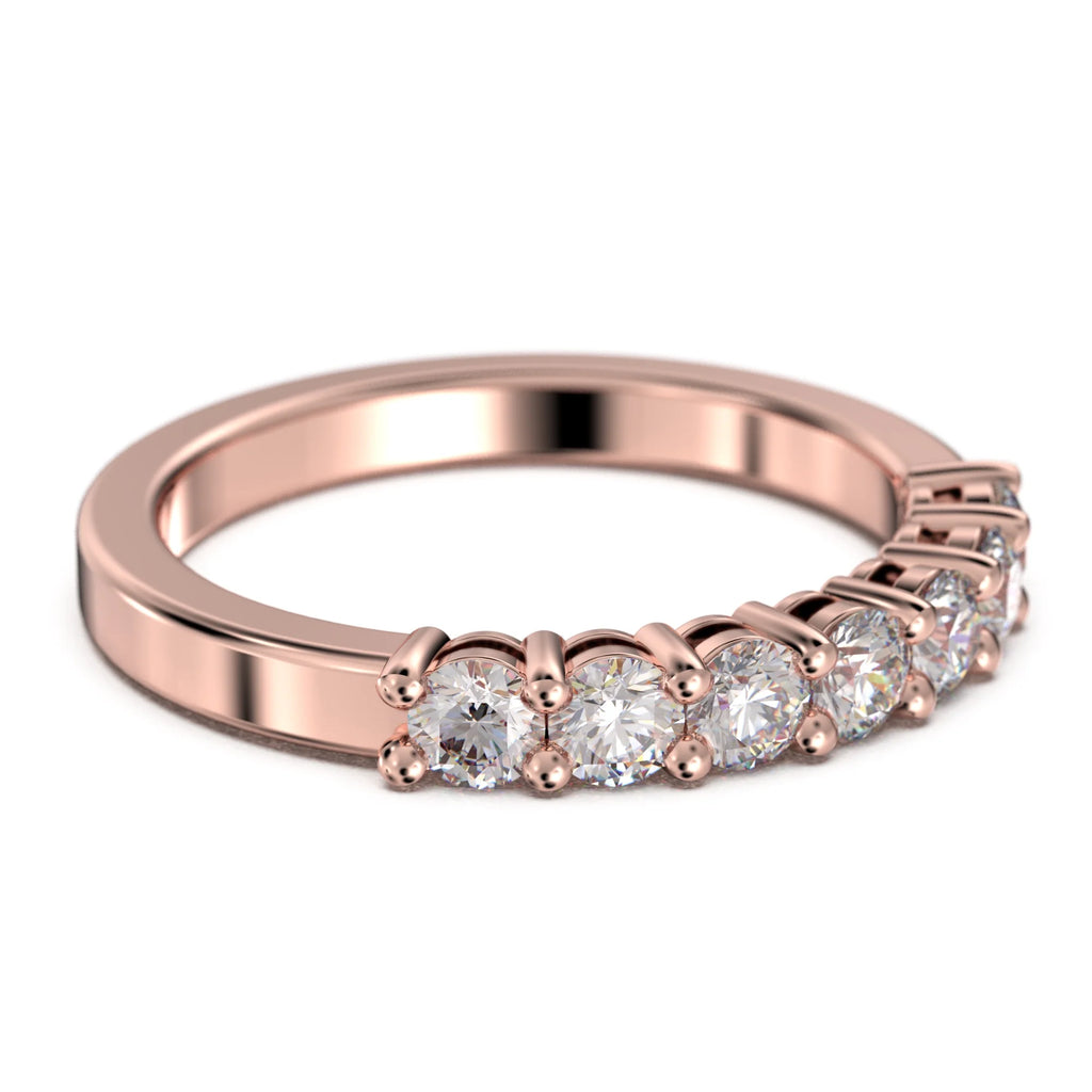 18K Rose Gold Over Silver Diamond Moissanite Ring X217978