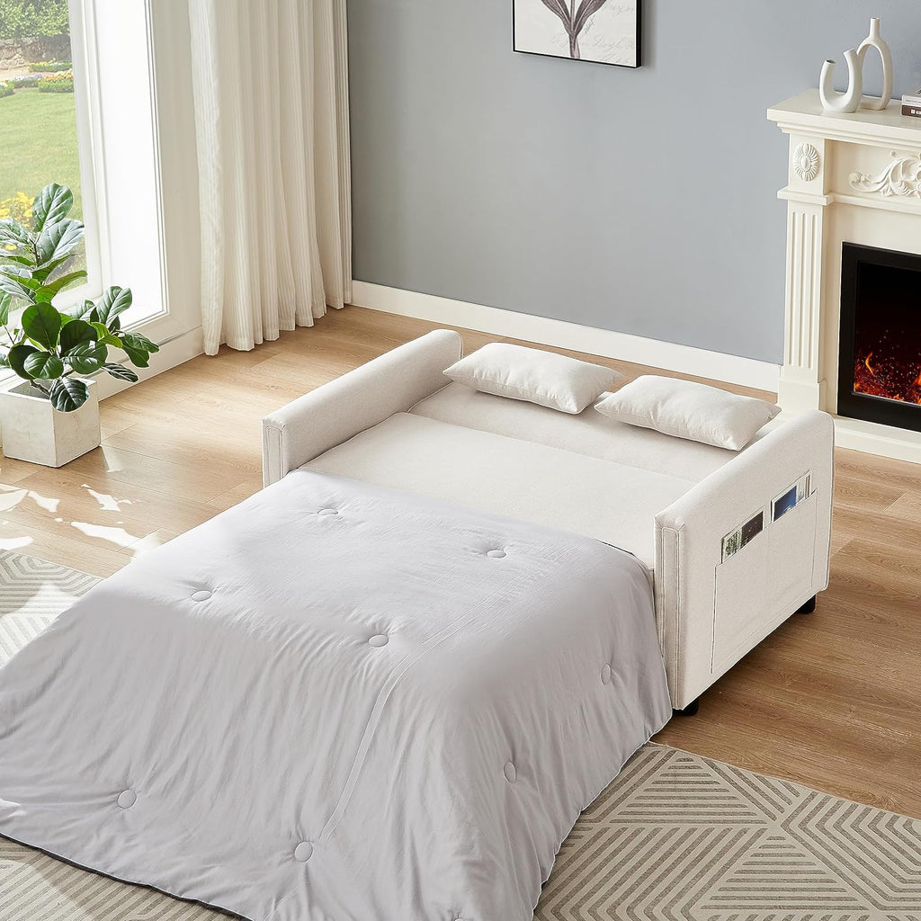 2 Seater Sleeper Sofa Bed with 2 Lumbar Pillows K173157