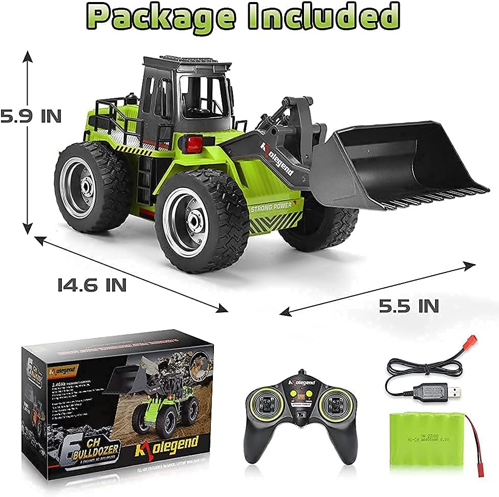 1/18 Scale RC Construction Metal Front Loader 4WD Truck with Rechargeable Battery F806