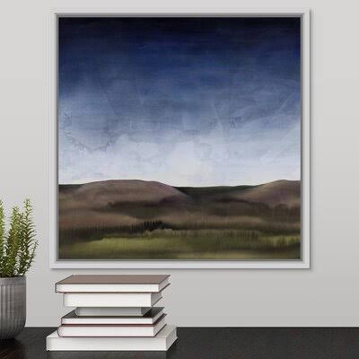 White Floater Frame Canvas Painting W2974