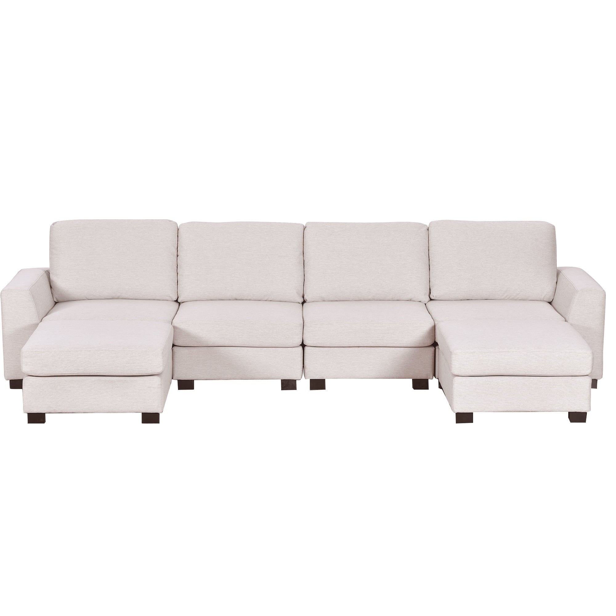 U Shaped Sofa with Removable Ottomans C9447