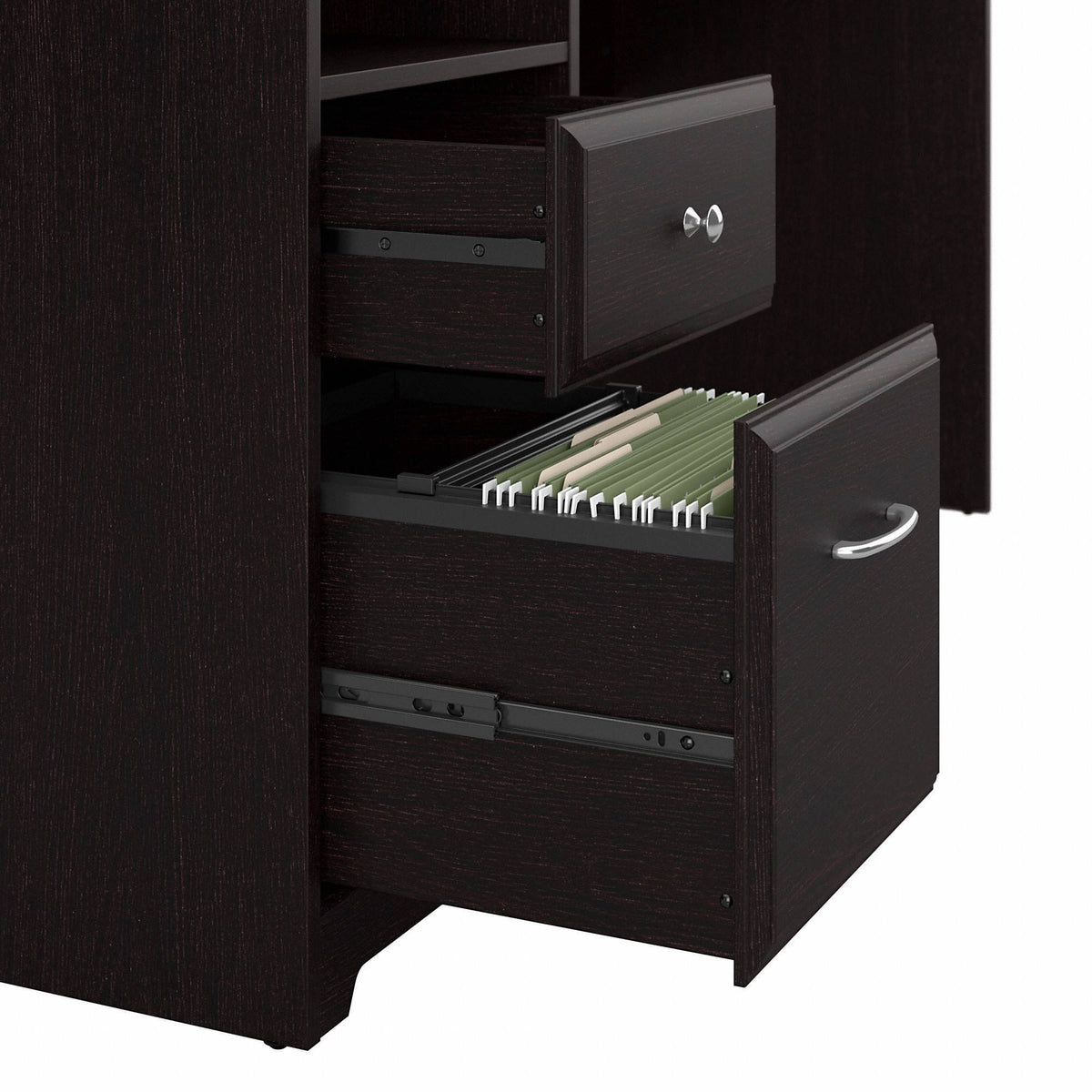 60W Computer Desk with Drawers in Espresso Oak X90155