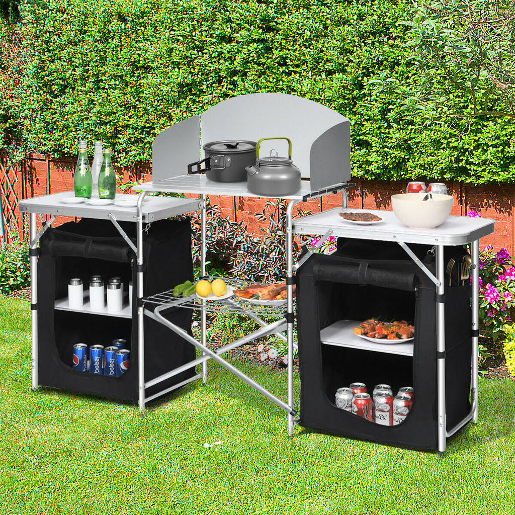 Folding Camping Table with Storage Organizer M3657