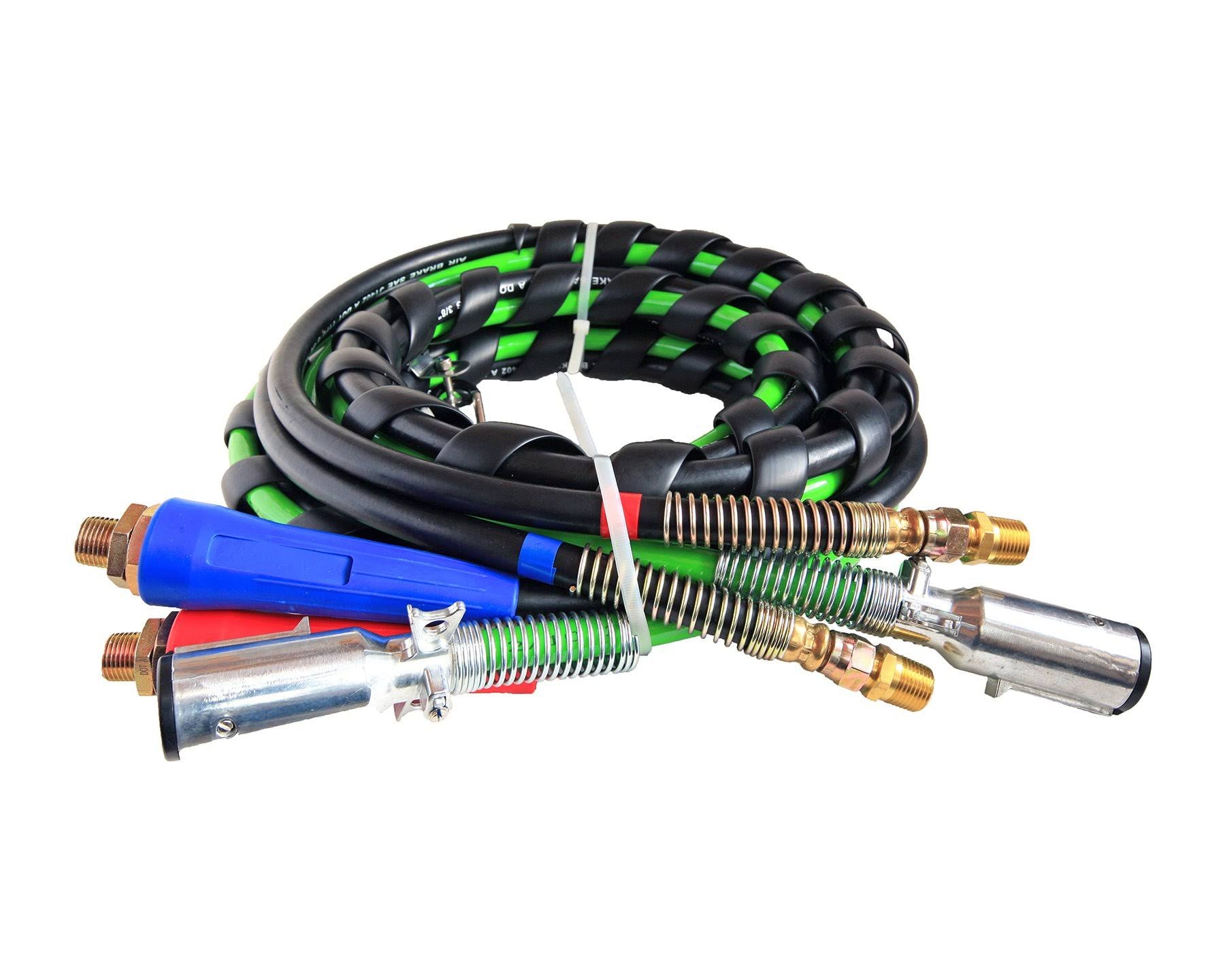 3 in 1 Truck and Trailer Electric Cord Cable ABS & Air Line Hose Assembly A9842
