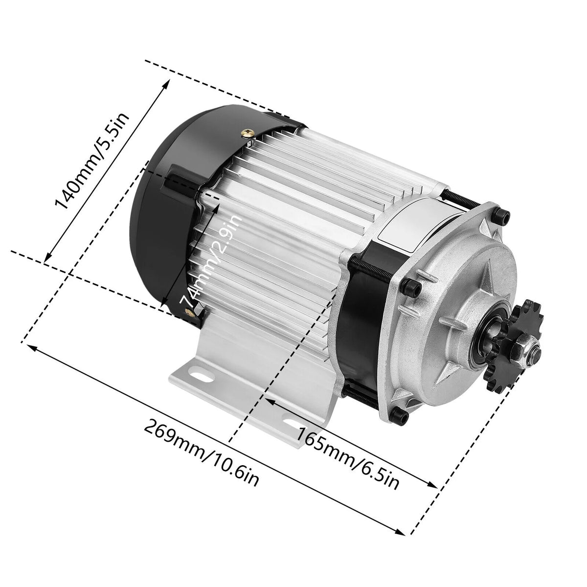 48V 750W Electric 3-Wheel Tricycle Conversion Kit K99777