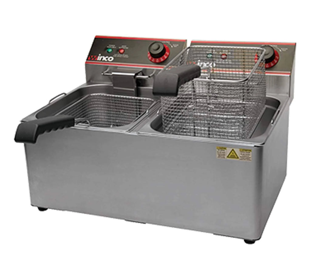 Countertop Electric Twin Well Deep Fryer 32 lb. J225