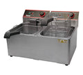 Countertop Electric Twin Well Deep Fryer 32 lb. J225