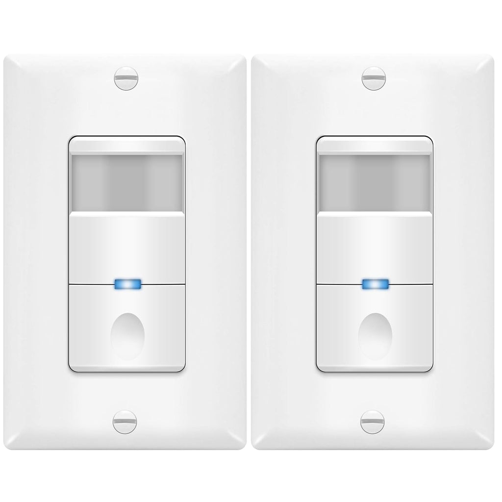 White Motion Sensor Light Switch, 6 Pack W817491