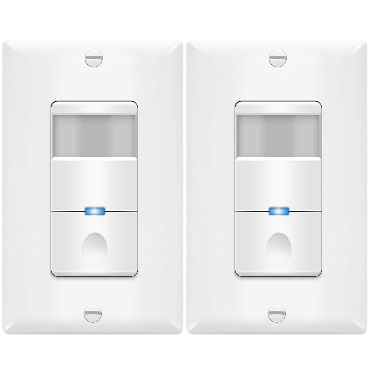 White Motion Sensor Light Switch, 6 Pack W817491
