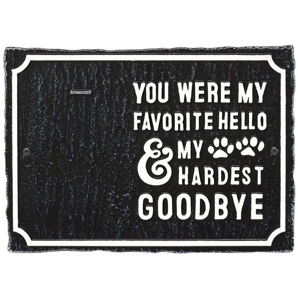 Pet Memorial Photo Wall Sign with Paw Prints and Picture Clip G794970