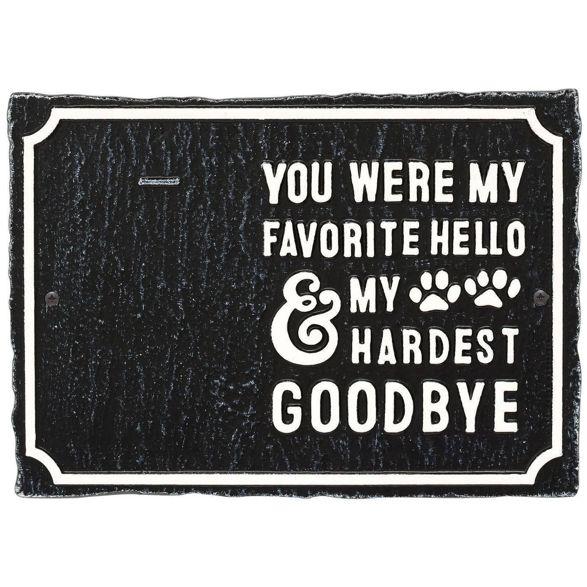 Pet Memorial Photo Wall Sign with Paw Prints and Picture Clip G794970