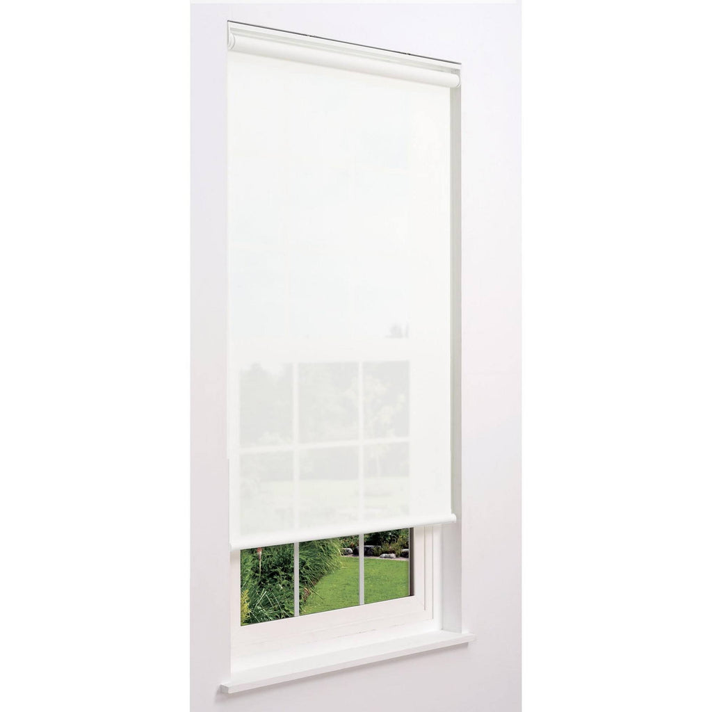 White 71 W x 78 H Cordless Solar Roller Shade A7328
