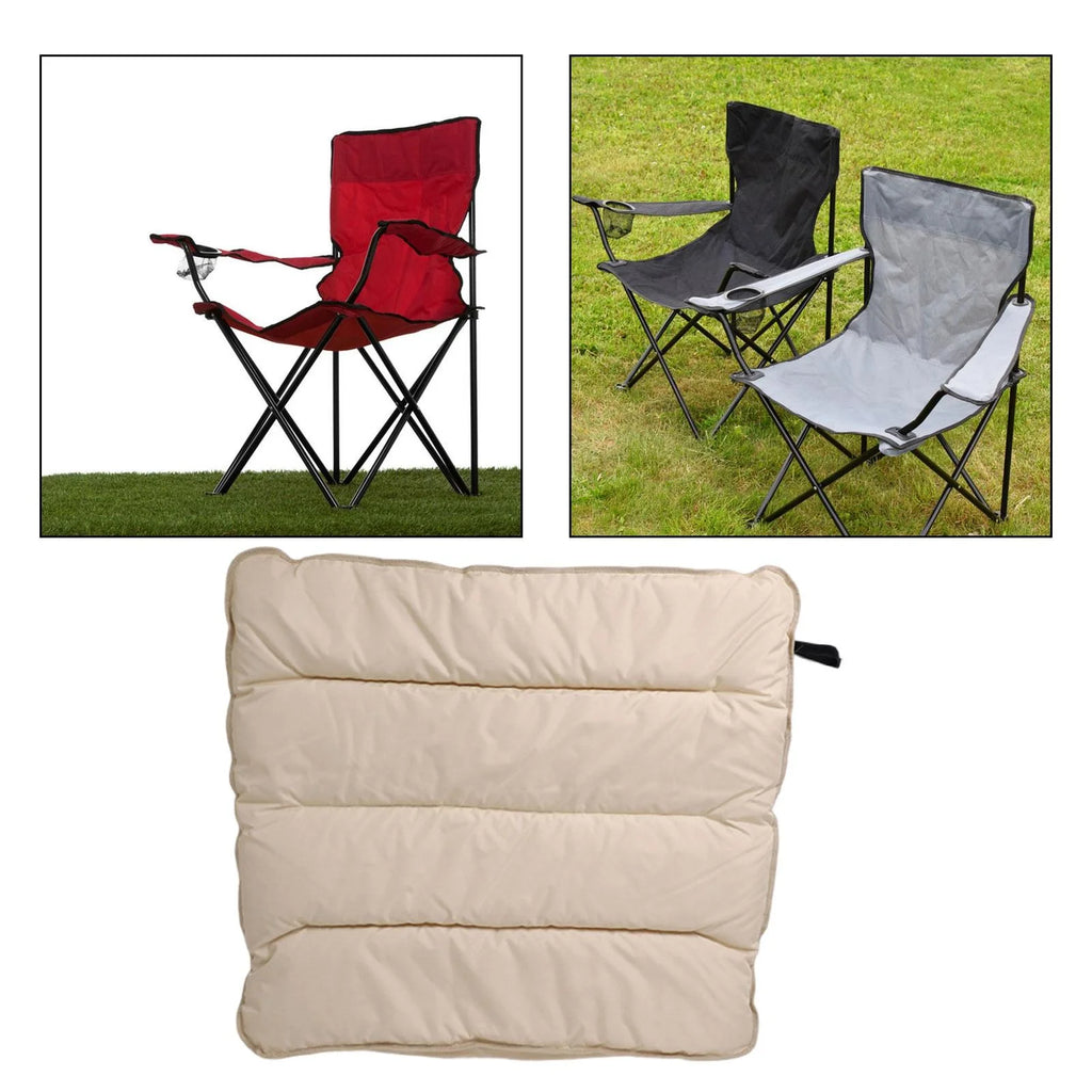 Khaki Folding Beach Lounger Cushion 103cmx91cm W402