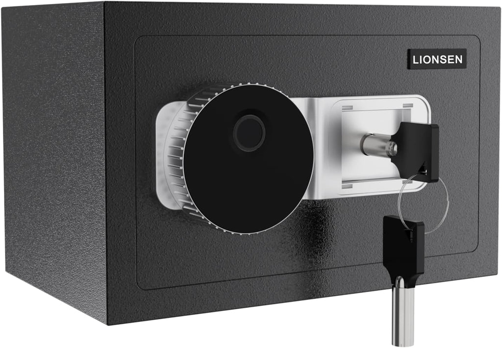 0.7 Cubic Feet Biometric Fingerprint Steel Home Safe B466