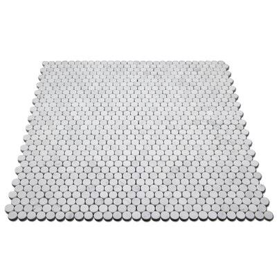 Marble Penny Round Mosaic Wall & Floor Tile Y34233
