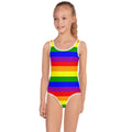 Rainbow One Piece Kids Swimsuit (6X) G880