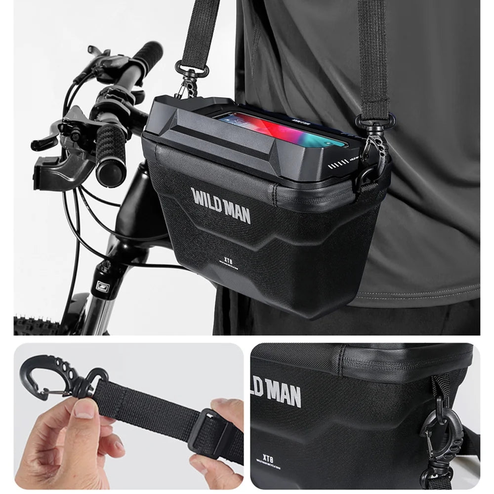 3L Waterproof Bike Handlebar Bag with Touchscreen C333879