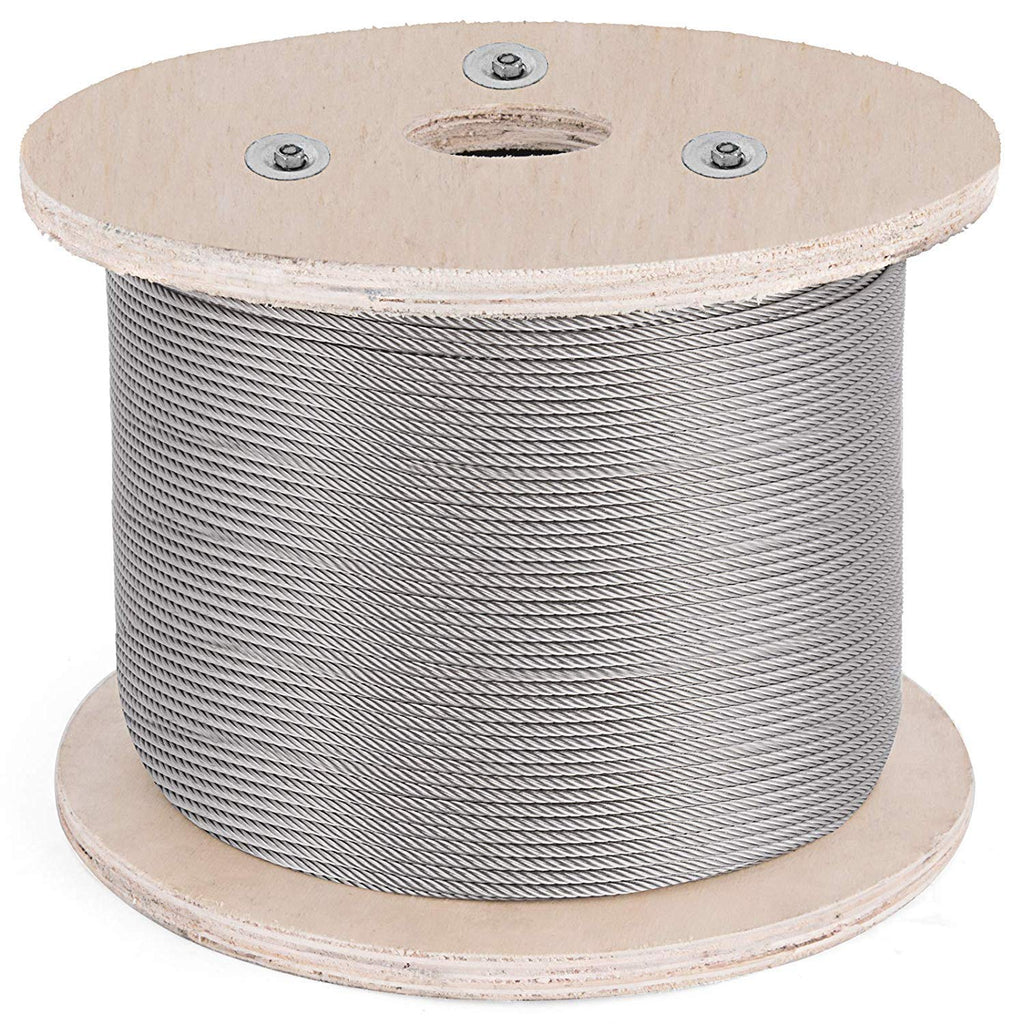 1/8 T316 Stainless Steel Cable 1x19 Wire Rope E296612
