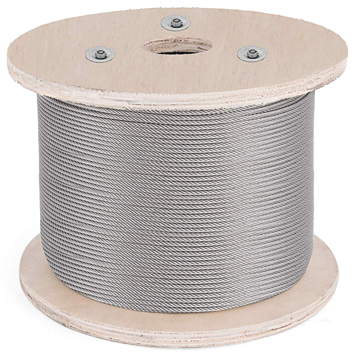 1/8 T316 Stainless Steel Cable 1x19 Wire Rope E296612