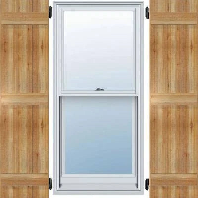 Rough Sawn Wood Board-n-Batten Shutters M814
