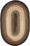 Charcoal Oval Braided Runner T91198