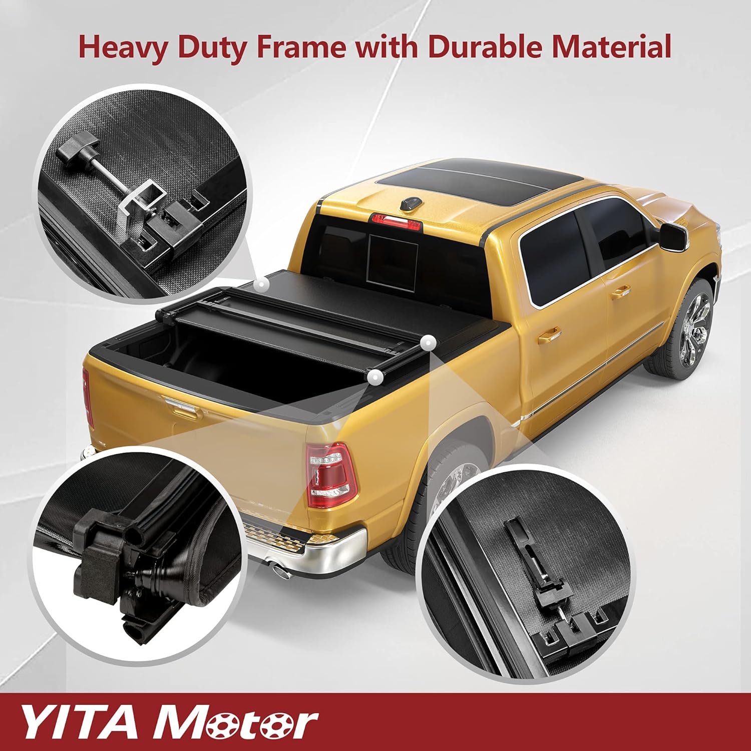 Soft Tri-fold Truck Bed Tonneau Cover for 6.5 ft Bed J29029