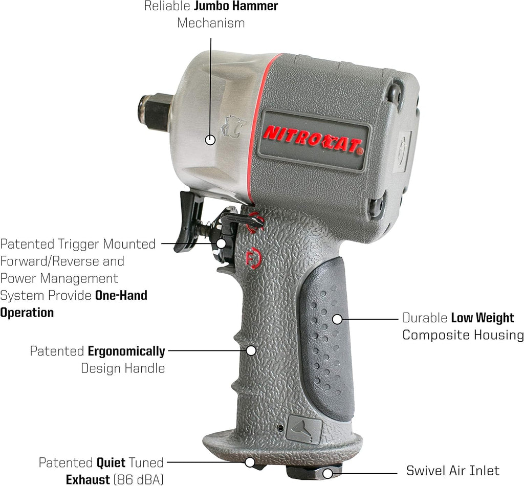 1/2-Inch Composite Compact Impact Wrench 750 ft-lbs Y3230