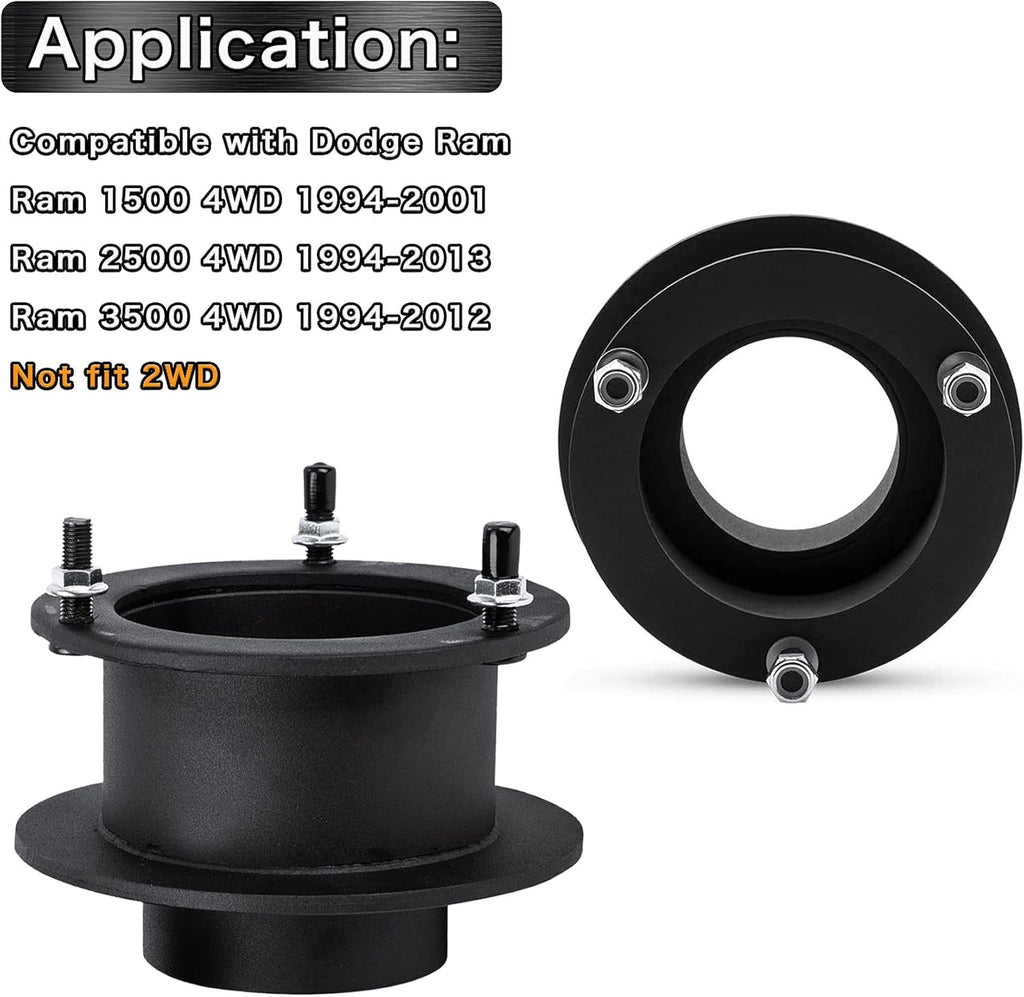 2.5 Front Leveling Lift Kits for 4WD Dodge Ram Trucks T9557