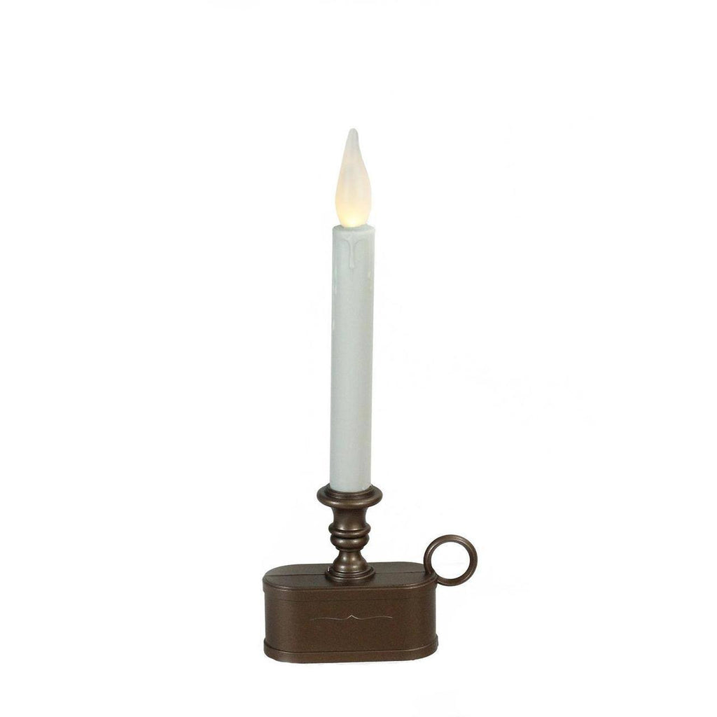 12 Warm White LED Christmas Candle Lamp with Bronze and Gun Metal Gray Base K3181