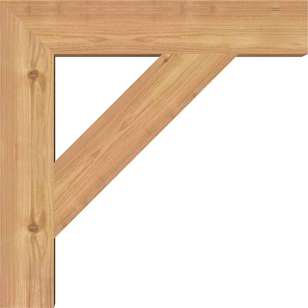 Traditional Block Smooth Bracket, Western Red Cedar Z381