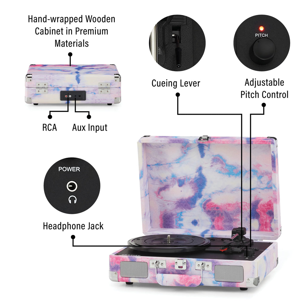 Vinyl Record Player with Bluetooth Speakers H87906