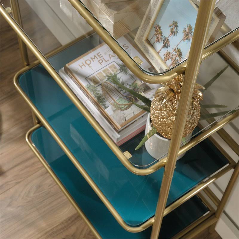 5-Shelf Bookcase in Satin Gold B54750