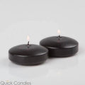 Floating Candles 3 inch Black Set of 24 L56315
