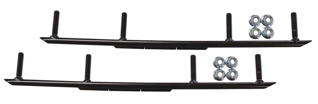 Yellow XT Snowmobile Skis with 10" Round Bars Complete Kit F830730
