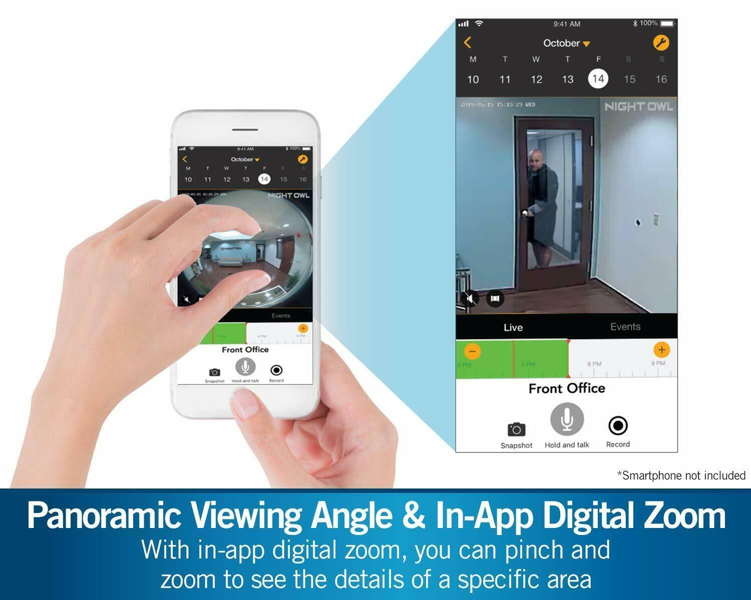 1080p AC Powered Wireless Indoor Panoramic Camera O959924