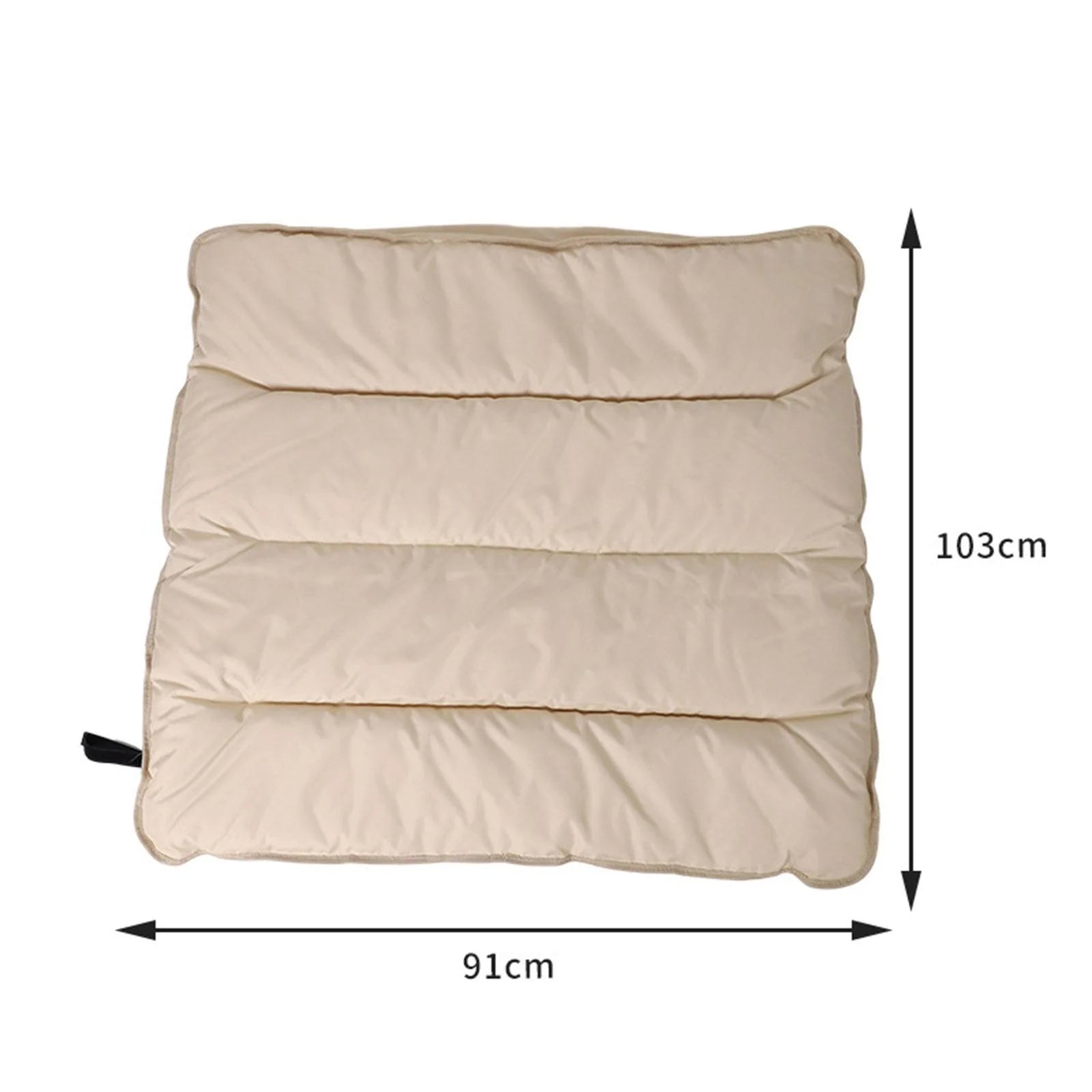 Khaki Folding Beach Lounger Cushion 103cmx91cm W402