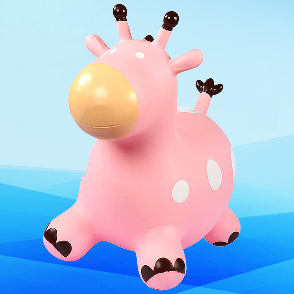 Inflatable Bouncing Horse Toy with Air Pump (Pink) A685