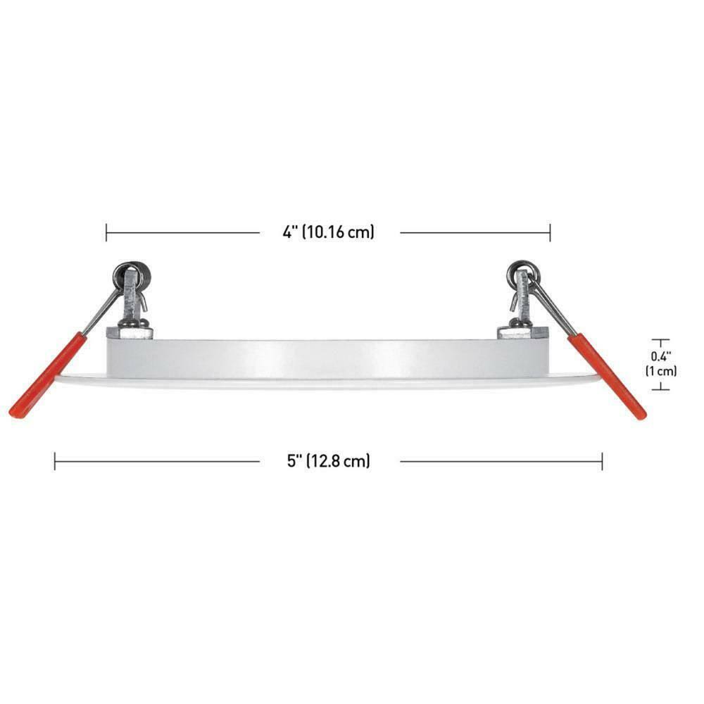 4 in. Selectable Canless Recessed Integrated LED Kit for Shallow Ceiling (4-Pac) L617