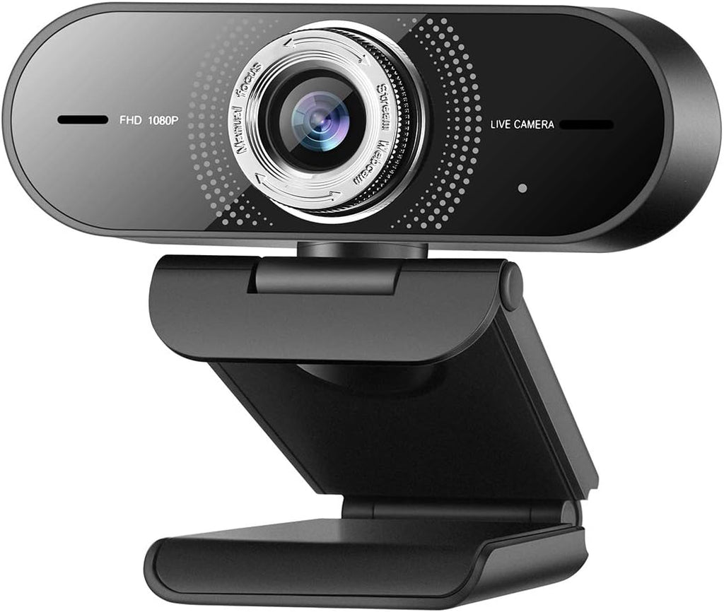 1080P Computer Camera with Microphone, Wide Angle, Manual Focus Webcam, Pack of 2 X21267