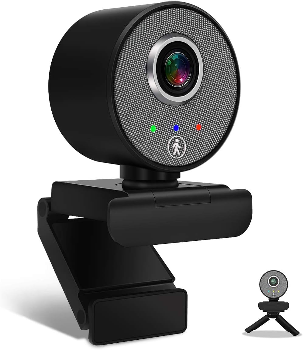 White 1080P HD USB Webcam with Microphone, Pack of 2 Z15453