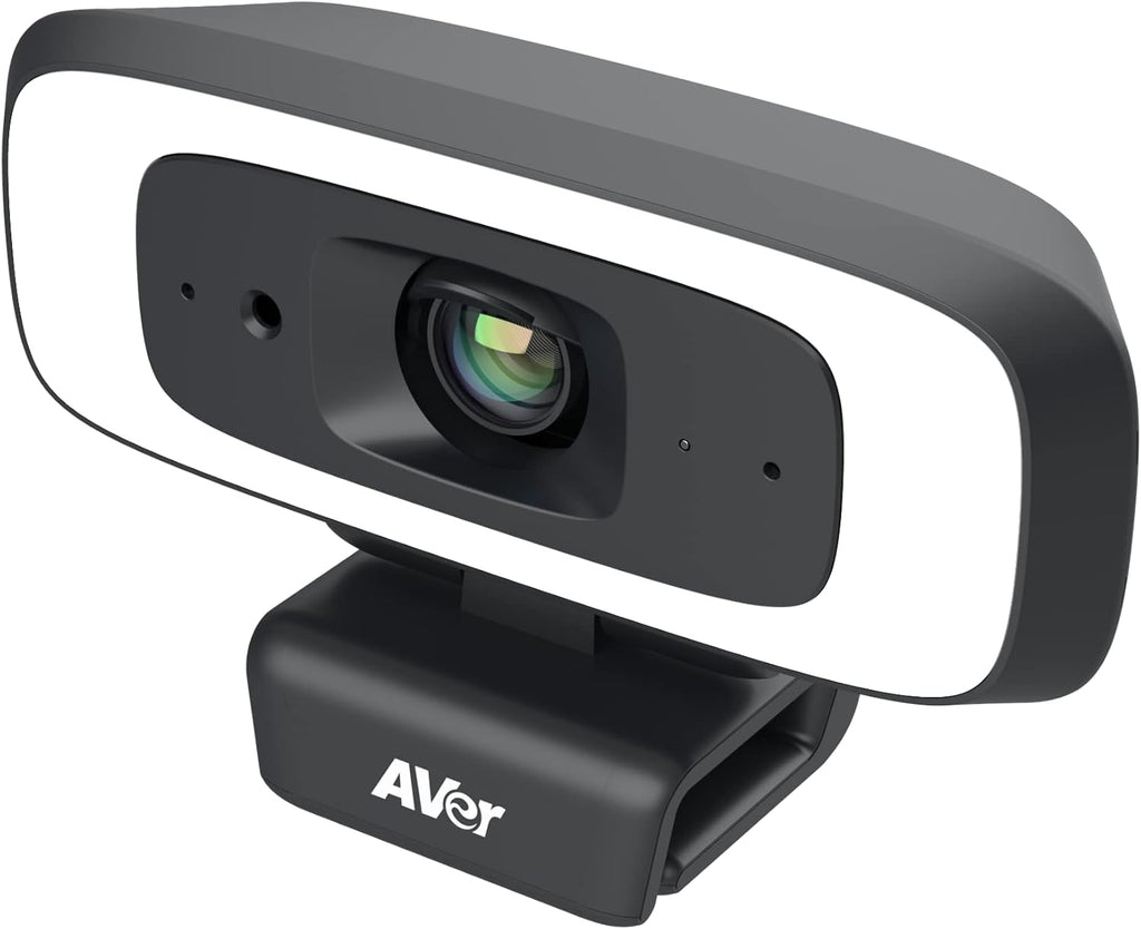 4K USB Webcam with Built-in Lighting and Privacy Cover J8440