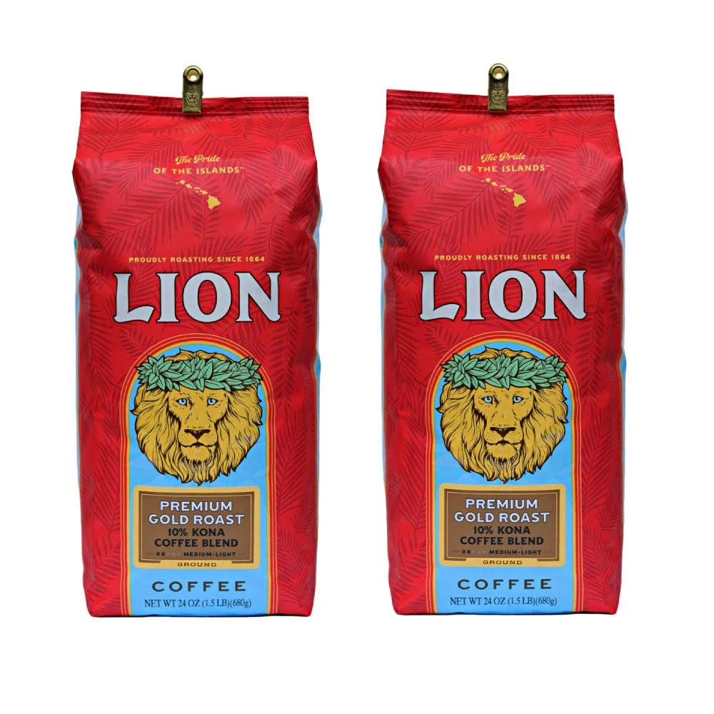 10% Kona Coffee Blend Ground 24 Ounce Bag (Pack of Two) Q5679