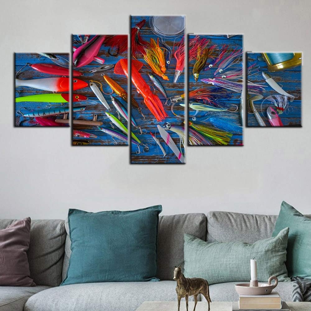 5 Piece Canvas Giclee Framed Wall Art (50''W x 24''H) G413566