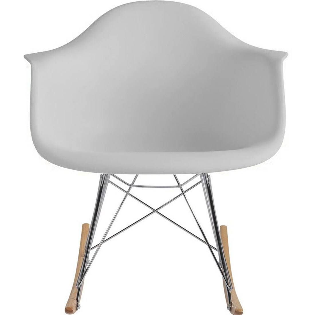 Light Gray Rocking Chair H5396