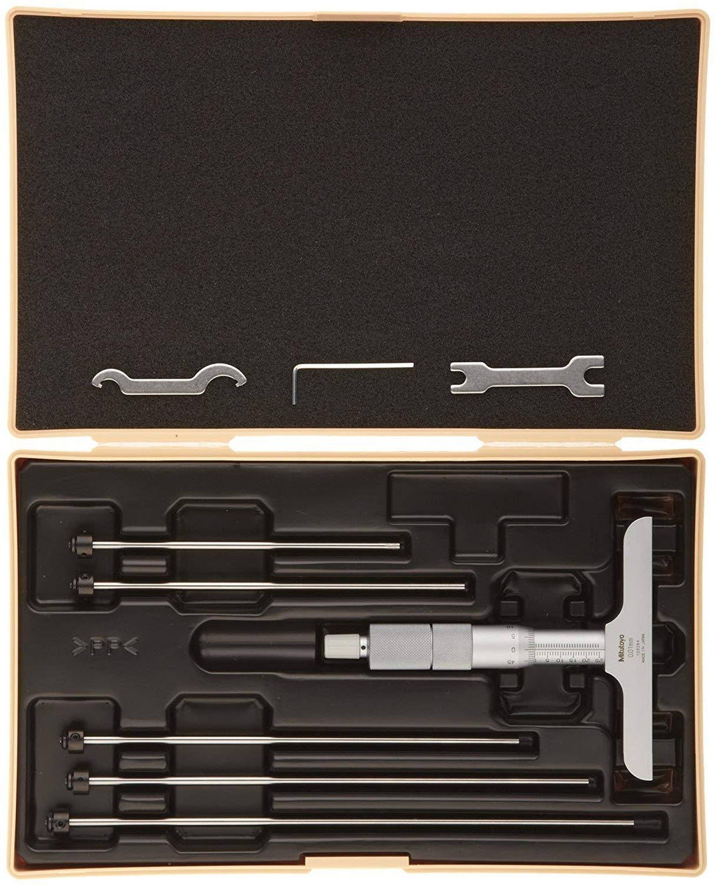 Vernier Depth Gauge with Interchangeable Rods K576