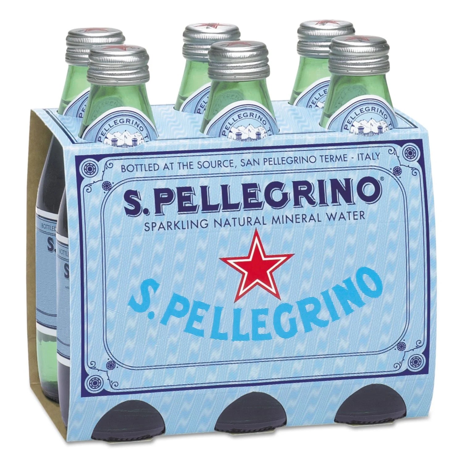 Sparkling Natural Mineral Water, 8 oz Bottle, 24/Carton I605