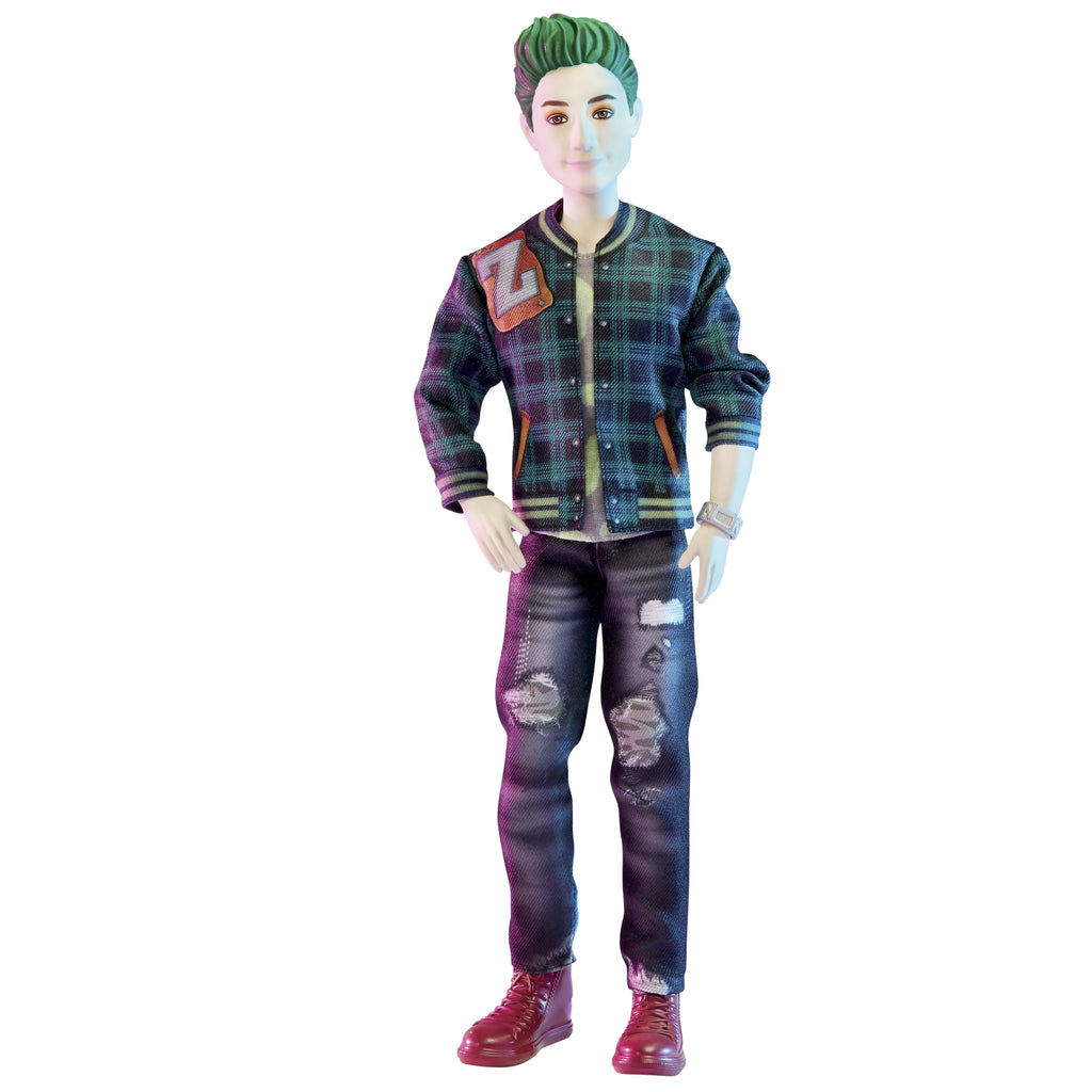 Zed Fashion Doll with Green Hair, Outfit, and Accessory I879361